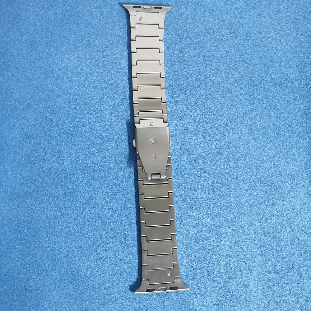 Gerçek Titanyum Kayış Apple Ürünü İçin Ultra 49mm Süper Hafif 55g Watchband iWatch İçin 8 7 6 5 4 SE, titanyum Bileklik kutusu